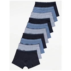 Blue A-Front Trunks 10 Pack