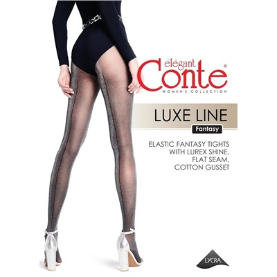 CONTE LUXE LINE Колготки с люрексом и имитацией шва