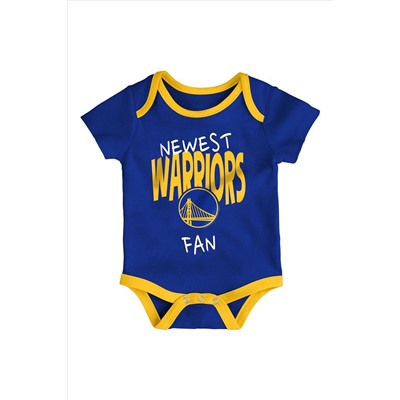 Fanatics Blue NBA Golden State Warriors Slam Dunk 3pc Bodysuit