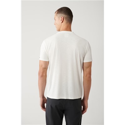 Белая футболка обычного кроя Soft Touch с круглым вырезом с принтом