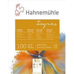Hahnemuhle Альбом-склейка для пастели «Ingres», 100г/м2, 24х31см, 20 л, 9 цв
