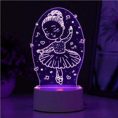 Светильник "Балерина" LED RGB от сети 11,4х9,5х17,4 см RISALUX