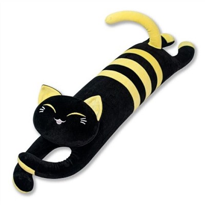 Антистрессовая игрушка Черный кот (110*23*23) (арт.20аси52ив)