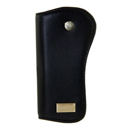 Ключник кожаный черный плоская форма Prensiti K 34263