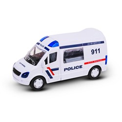 Handers инерционный автомобиль "Полиция" (25 см, откр. двери, свет, звук)