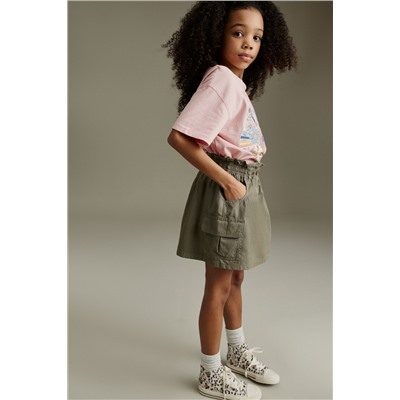 Khaki Green Cargo Skirt (3-16yrs)