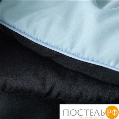 Одеяло 'Sleep iX' MultiColor 250 гр/м, 200х220 см, (цвет: Черный+Нежно-голубой) Код: 4605674202024