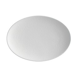 Тарелка овальная Икра белая, 30х22 см, 56949
