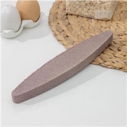 Абразивная ножеточка «Лодочка», 23,5 см, цвет коричневый