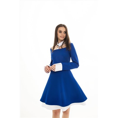 Платье AURA 3098-176 синий с белым