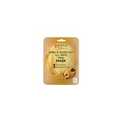 MISTIC SNAIL & SUPER NUT ALL DAYS Sheet MASK Тканевая маска для лица с муцином улитки и экстрактом ореха 24мл