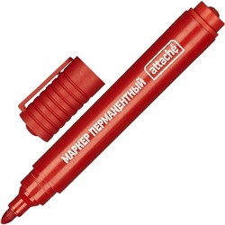 Маркер перманентный универсальный Attache Economy красный 2-3 мм