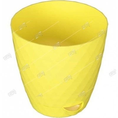 Кашпо пластиковое Румба Лимон d-14 см h-14,5 см 1,5л Пласт Авеню