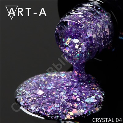 Гель-лак Art-A серия Crystal №004, 8мл