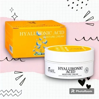 [EKEL] Увлажняющий крем с гиалуроновой кислотой HYALURONIC ACID MOISTURE CREAM, 100 мл.