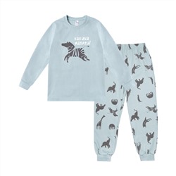 Пижама джемпер+брюки для мальчиков «Акуна матата» р.28-36