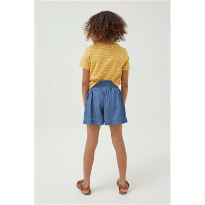 FatFace Embroidered Chambray Flippy Shorts