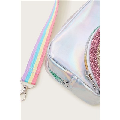 Monsoon Silver Rainbow Embellished Bag