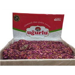 Лукум Ugurlu 5 кг Рулет особый со вкусом розы с фисташкой в лепестках розы