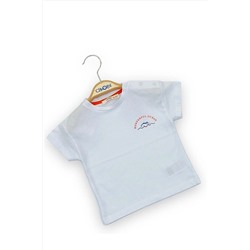 Хлопковая футболка с надписью Wonderful Ocean для маленьких мальчиков 23YTSHE1064