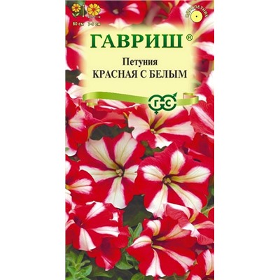 Петуния Красная с белым (Код: 67572)