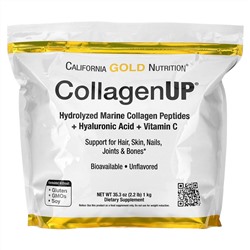 California Gold Nutrition, CollagenUP, коллаген без добавок, 1 кг (2,2 фунта)