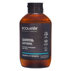 ECOLATIER MEN Шампунь Защита от перхоти мужской, 400мл