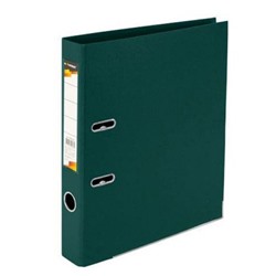 Папка-регистратор 55 мм PVC 2-стор. темно-зеленый, с уголками P2PVC-55/Dkg inФОРМАТ