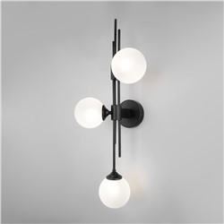 Настенный светильник со стеклянными плафонами
                     Eurosvet  50383/3 черный