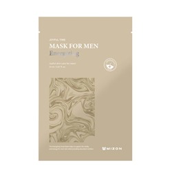 MIZON JOYFUL TIME MASK FOR MEN ENERGIZING Мужская тонизирующая тканевая маска для лица 30г