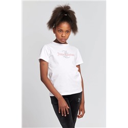 Juicy Couture Classic Fit Girls Diamante White T-Shirt