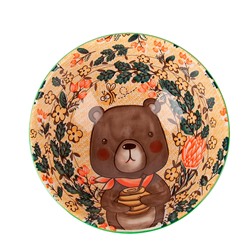 Салатник "Kawaii Forest.Bear" d=16см. v=800мл.(фарфор) (min12) (транспортная упаковка)