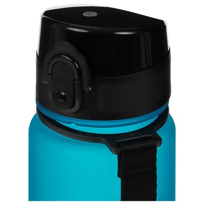 Бутылка спортивная для воды ONLYTOP Fitness, 500 мл, цвет голубой