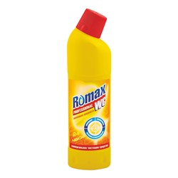 ROMAX WC Универсальное чистящее средство Лимонная свежесть 750г