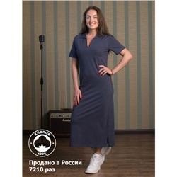 Платье женское, размер 56, цвет серый