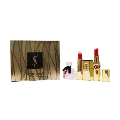 Подарочный набор Yves Saint Laurent Eau De Parfum & Lipstic & Lip Glaze