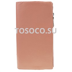 15 9918 pink кошелек GENUINE LEATHER натуральная кожа 9x19x2