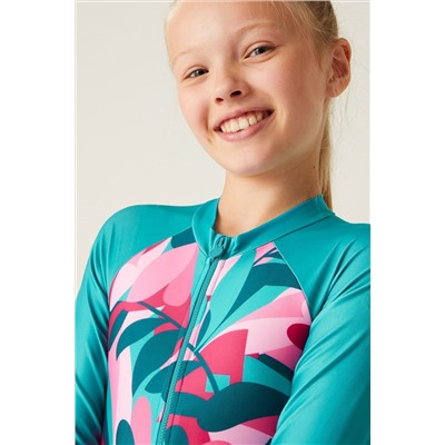 Regatta Blue Long Sleeve Swimsuit