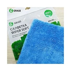GRASS Салфетка WIPER SOFT (100% микрофибра 40*40) упакованная