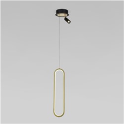 Подвесной светодиодный светильник в стиле минимализм
                     Eurosvet  90269/1 черный/золото