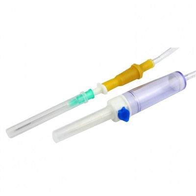 Сист инфузионная для переливания SFM 0,80 х 40 - 21G к-т 25 штук пластиковый шип 631308 (1)