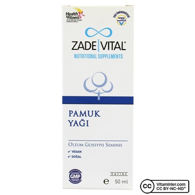 Хлопковое масло Zade Vital 50 мл