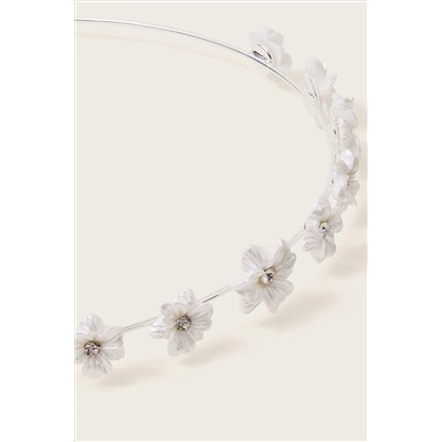 Monsoon Natural Pearly Flower Girl Headband