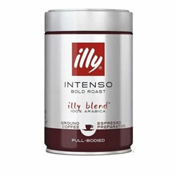Кофе молотый ILLY "Intenso" 250 г в жестяной банке, арабика 100%, ИТАЛИЯ, 46