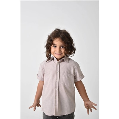Базовая рубашка с коротким рукавом для мальчика BMS-K/23-24/012
