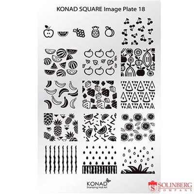 Пластина-трафарет Konad Square Image Plate18