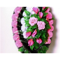 Искусственные цветы, Венок ритуальный "Николас" для проведения обряда похорон (1010237)