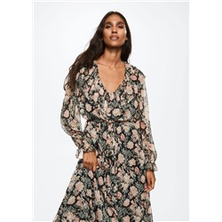 Vestido estampado floral -  Mujer | MANGO OUTLET España