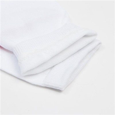Носки детские «Олень» цвет белый/красный, размер 20-22