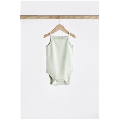 Baby Strappy Vest Bodysuits 5 Pack